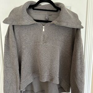Sweaty Betty Gray Half-Zip Sweatshirt
